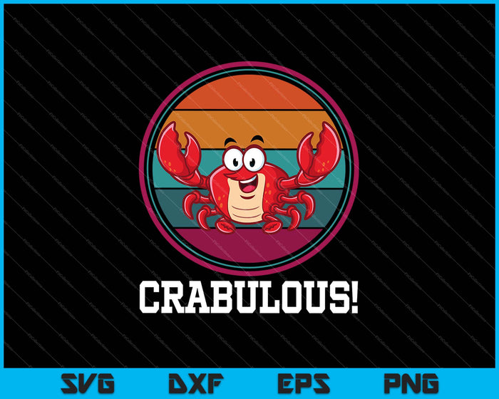 Crabulous SVG PNG cortando archivos imprimibles