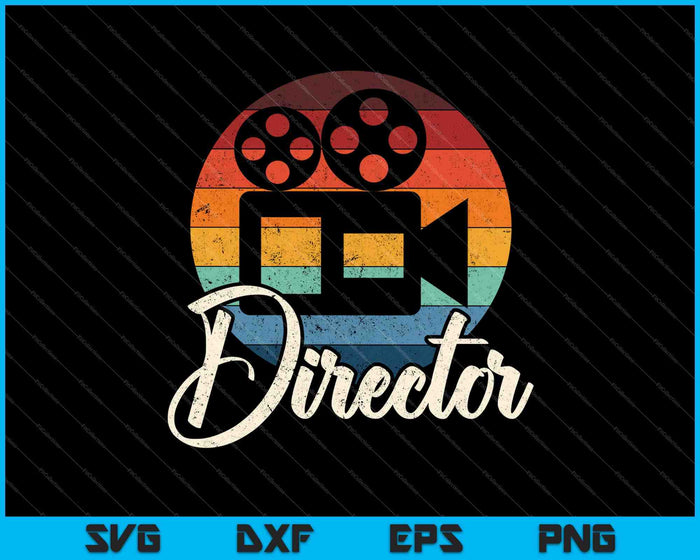 Creative Director Filmmaker Film Crew SVG PNG Cutting Printable Files