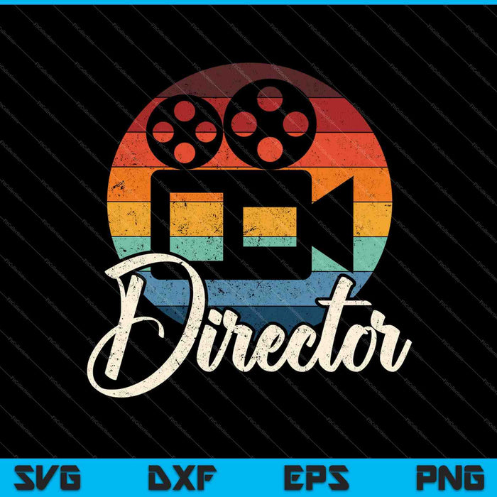 Creative Director Filmmaker Film Crew SVG PNG Cutting Printable Files