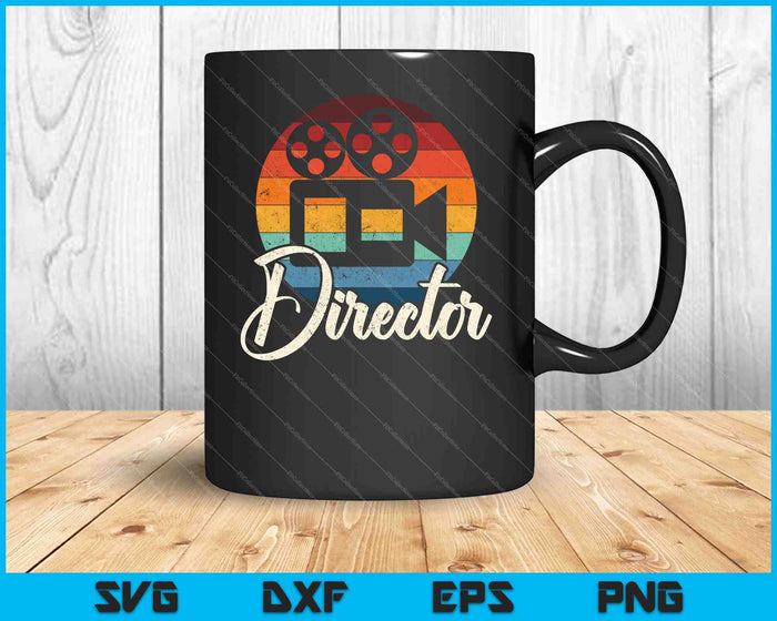 Creative Director Filmmaker Film Crew SVG PNG Cutting Printable Files