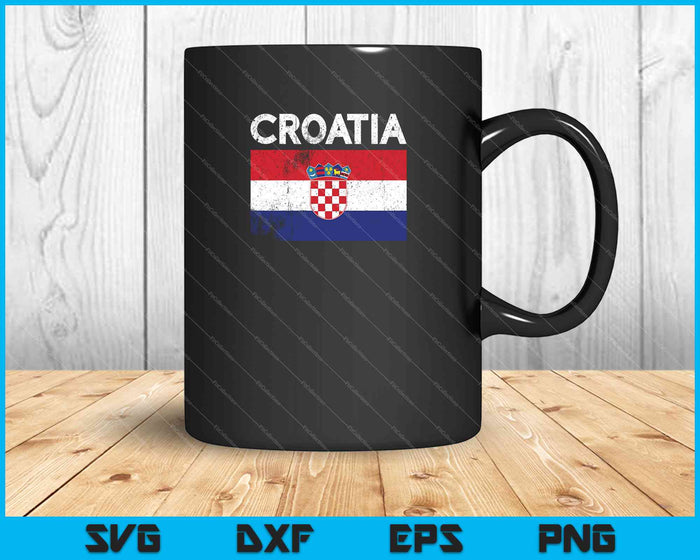 Croatia Croatian Flag SVG PNG Cutting Printable Files