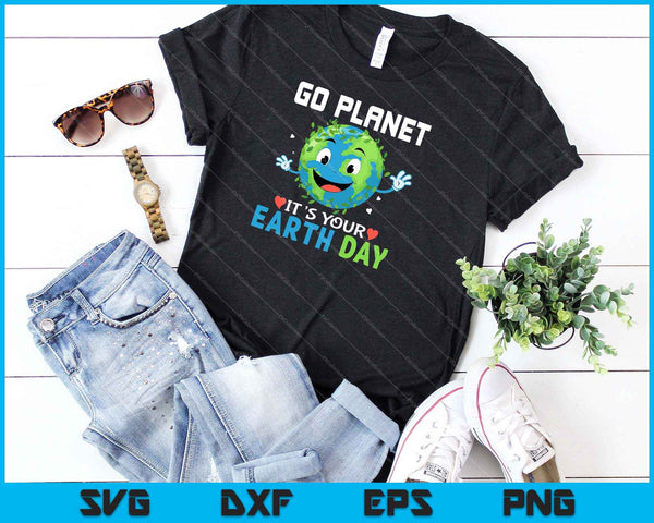 Schattig Earth Day SVG PNG snijden afdrukbare bestanden - on a t-shirt