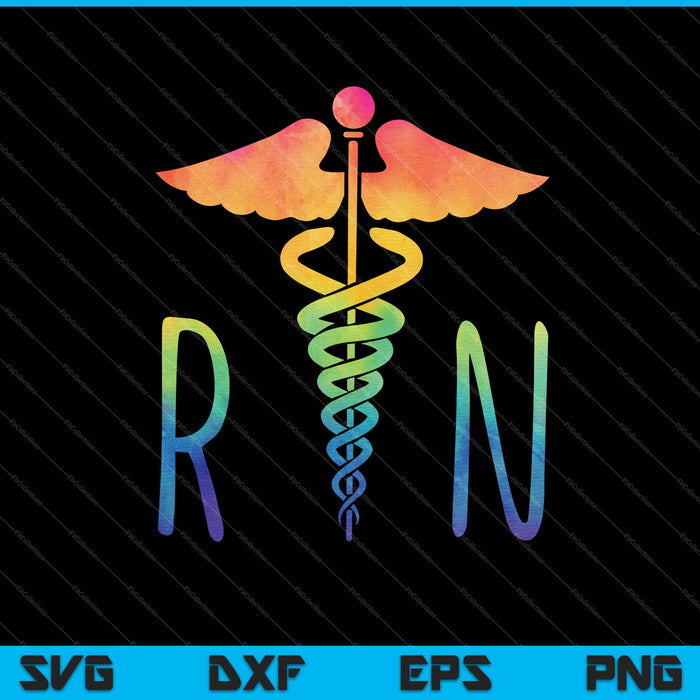 Cute RN Registered Nurse SVG PNG Cutting Printable Files