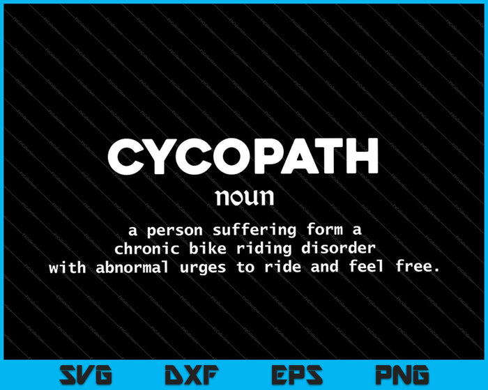 Fietsen Cycopath definitie racefiets fietser SVG PNG snijden afdrukbare bestanden