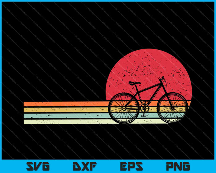 Ciclismo estilo retro SVG PNG corte archivos imprimibles