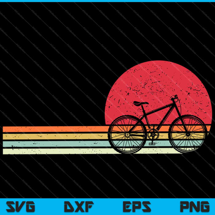 Ciclismo estilo retro SVG PNG corte archivos imprimibles