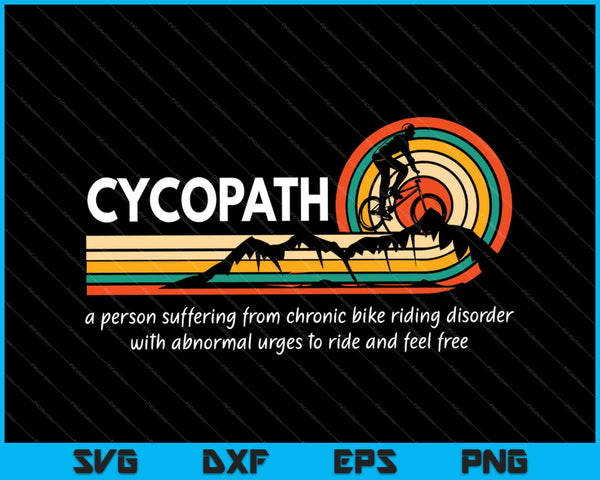 CycoPath Definición Mountain Bike Divertido SVG PNG Cortar archivos imprimibles