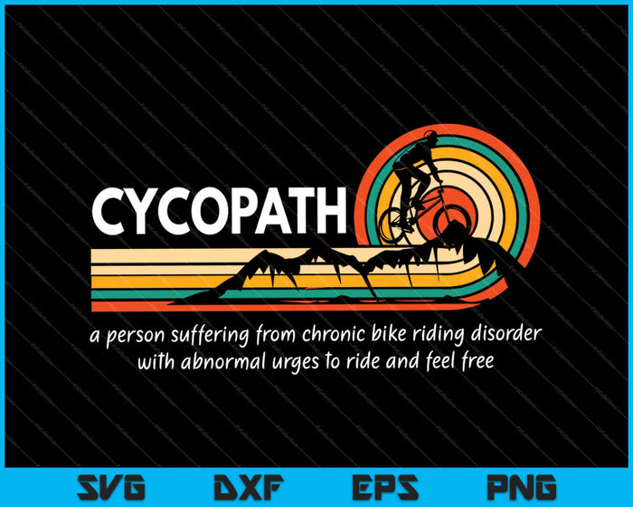 CycoPath Definición Mountain Bike Divertido SVG PNG Cortar archivos imprimibles