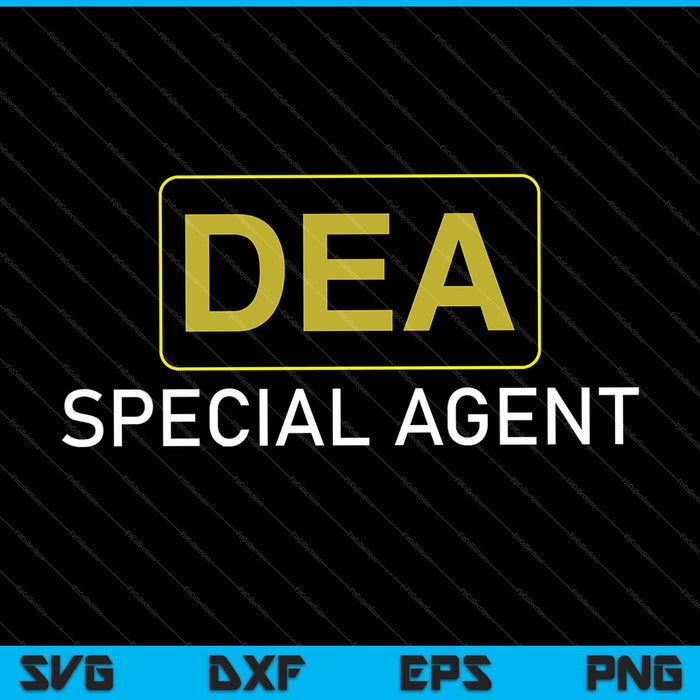 DEA Police Special Agent Law Enforcement SVG PNG Cutting Printable Files
