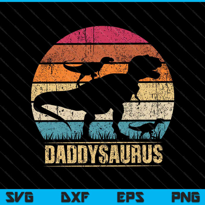 Papá Dinosaurio Daddysaurus Día del Padre SVG PNG Cortar archivos imprimibles