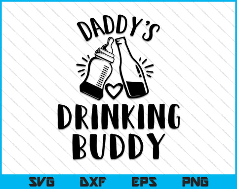 Daddy's Drinking Buddy Beer Graphic by SVGitems · Creative Fabrica