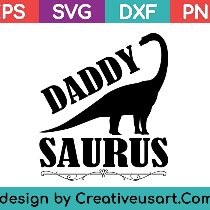 Daddysaurus Dino Camiseta Daddy Padres Día Dinosaurio Regalo Hombres SVG PNG Cortando Archivos Imprimibles