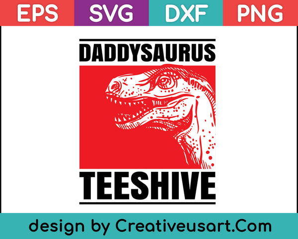Daddysaurus divertido papá dinosaurio papá dinosaurio Pun camiseta SVG PNG cortando archivos imprimibles