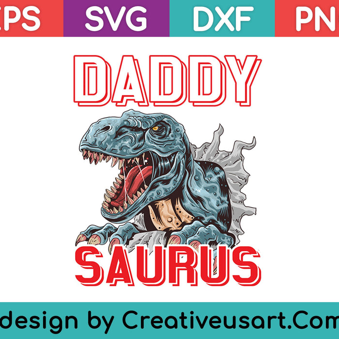 Daddysaurus camiseta Padres Día Regalos T rex Daddy Saurus Hombres SVG PNG Cortar archivos imprimibles