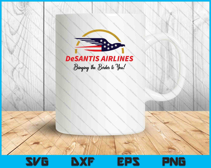 Divertido DeSantis Airlines SVG PNG cortando archivos imprimibles