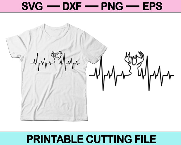Lieve Heartbeat SVG PNG snijden afdrukbare bestanden