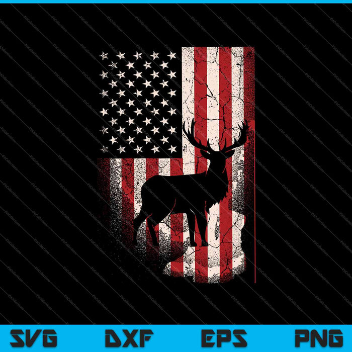 Deer Hunting Flag SVG PNG Cutting Printable Files