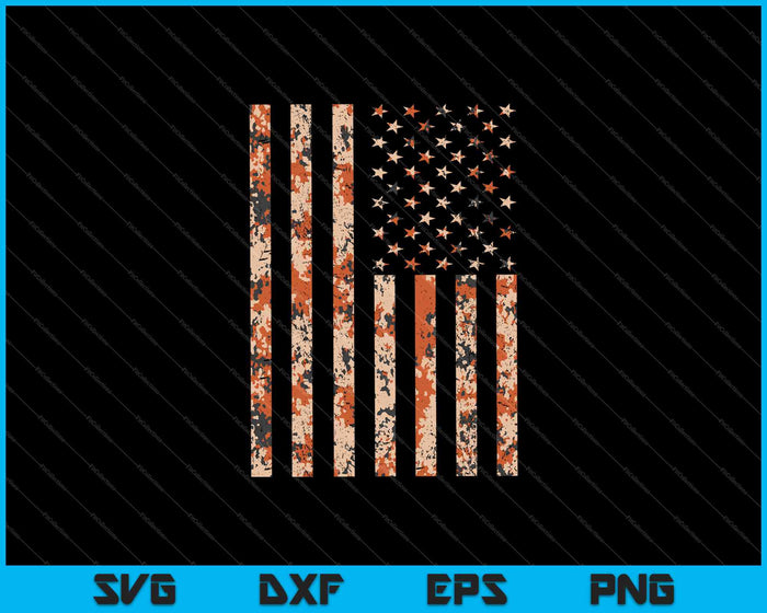 Bandera americana de camuflaje del desierto 4 de julio SVG PNG cortando archivos imprimibles