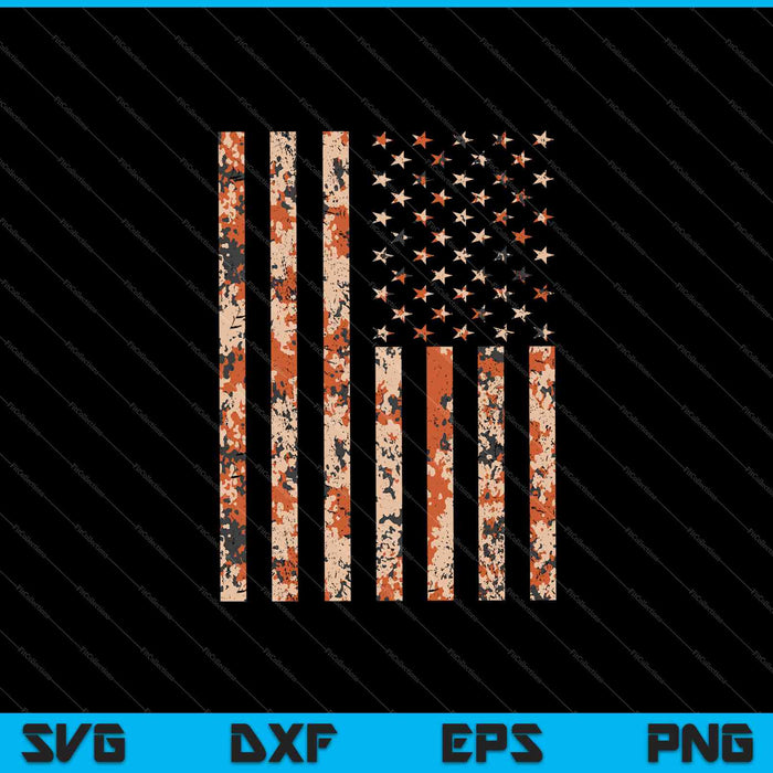 Bandera americana de camuflaje del desierto 4 de julio SVG PNG cortando archivos imprimibles