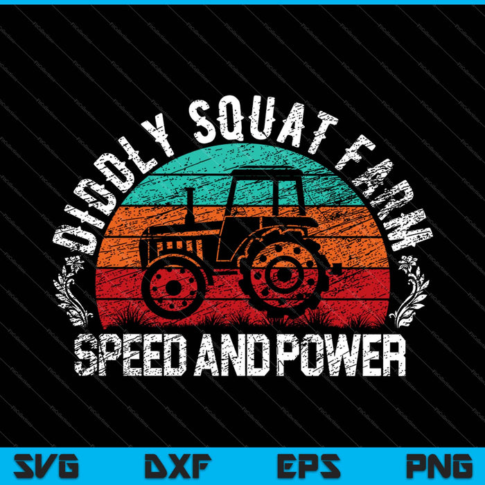 Diddly Squat Farm Speed And Power SVG PNG Cutting Printable Files