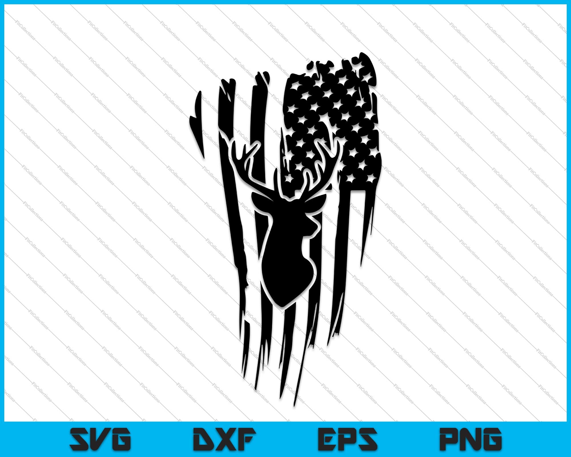 Hunting And Fishing American Flag Svg Files For Silhouette Files