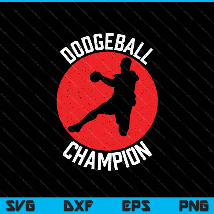 Dodgeball champion SVG PNG cut file for Cricut