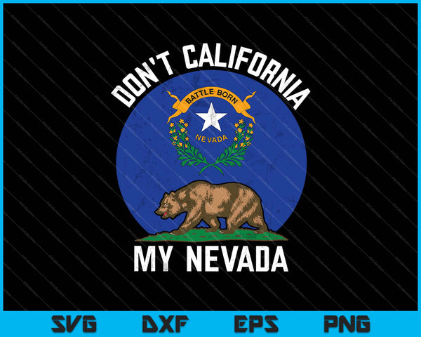 No California Mi Nevada SVG PNG Cortar archivos imprimibles