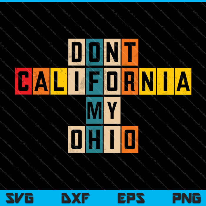 No California Mi Ohio SVG PNG Cortar archivos imprimibles