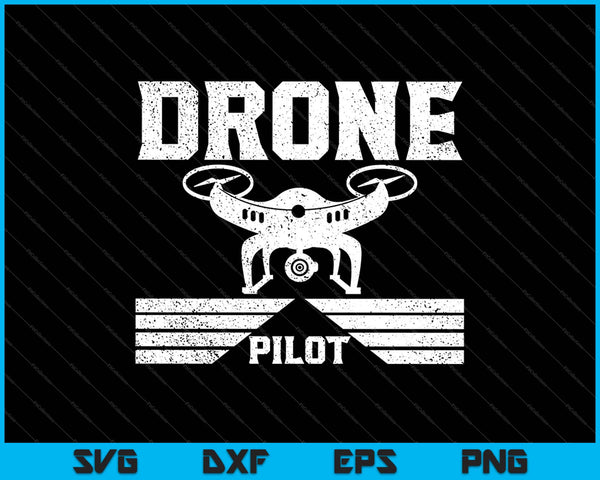 Drone Regalo Quadcopter SVG PNG Cortar archivos imprimibles