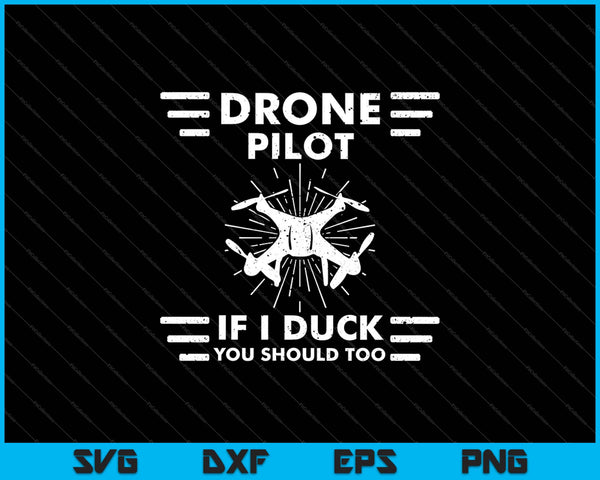 Drone Pilot - Flight Lover Aviator Quadcopter Flying Expert SVG PNG Snijden afdrukbare bestanden