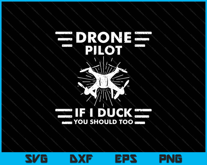 Piloto de drones - Amante del vuelo Aviador Quadcopter Experto en vuelo SVG PNG Cortando archivos imprimibles