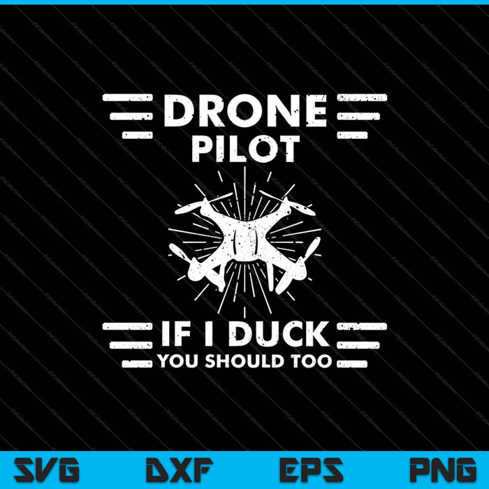 Piloto de drones - Amante del vuelo Aviador Quadcopter Experto en vuelo SVG PNG Cortando archivos imprimibles