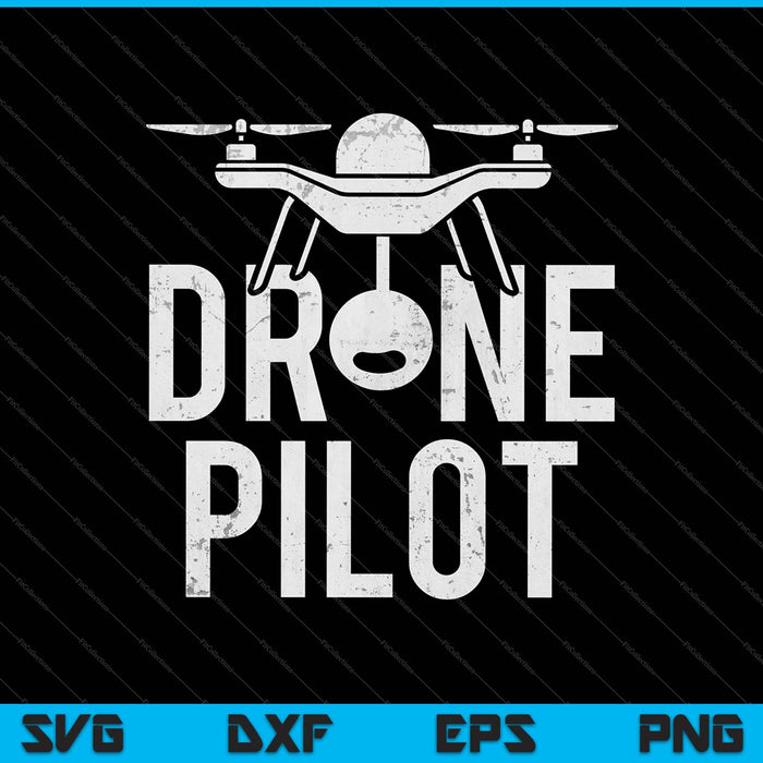 Drone Pilot RC Flight Operator Quadcopter Flying Expert SVG PNG-bestanden