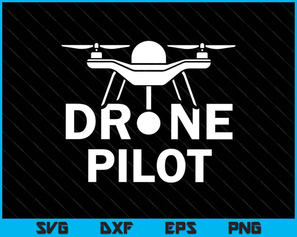 Drone Piloto Divertido Quadcopter RC Alas Voladoras SVG PNG Archivos