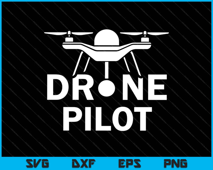 Drone Piloto Divertido Quadcopter RC Alas Voladoras SVG PNG Archivos