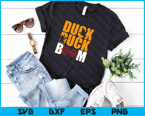 Duck Duck Boom SVG PNG PSD Cutting Printable Files - on a t-shirt