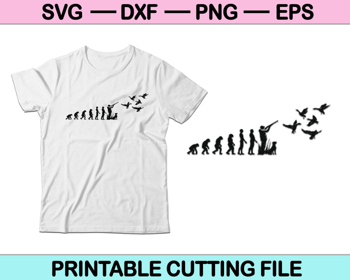 Duck Hunting Evolution SVG File or DXF File Make a Decal or Tshirt Design
