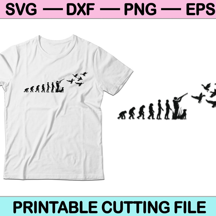 Duck Hunting Evolution SVG File or DXF File Make a Decal or Tshirt Design