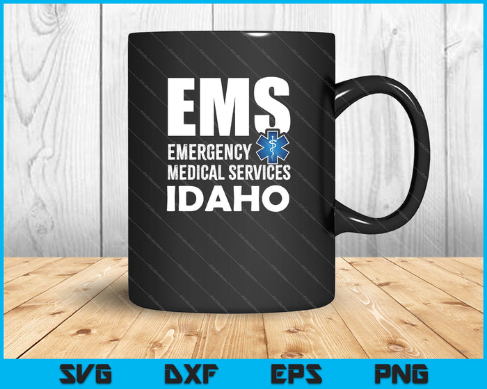 EMS Servicios Médicos de Emergencia Idaho SVG PNG Cortando Archivos Imprimibles