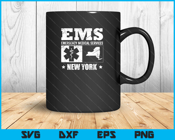 EMS Servicios Médicos de Emergencia Nueva York EMT SVG PNG Cortando Archivos Imprimibles