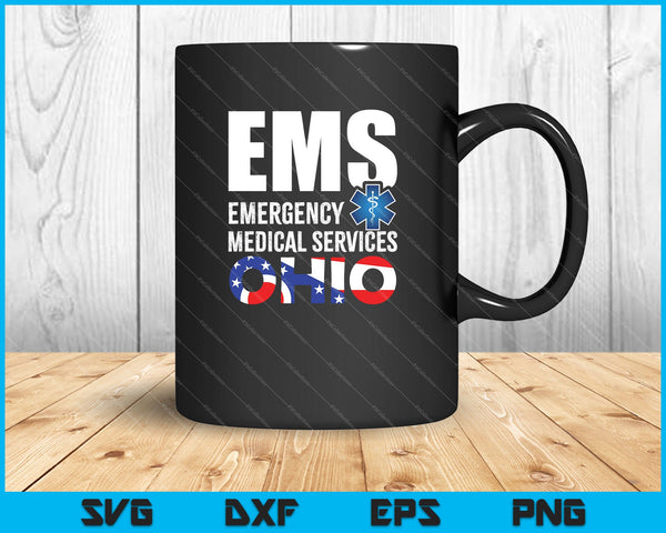 EMS Servicios Médicos de Emergencia Ohio SVG PNG Cortar archivos imprimibles