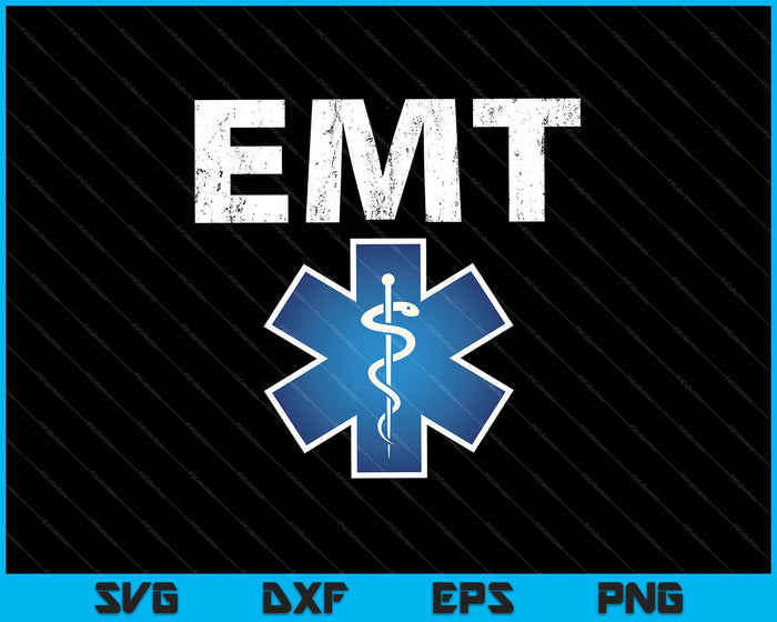 Servicios médicos de emergencia EMT SVG PNG cortando archivos imprimibles