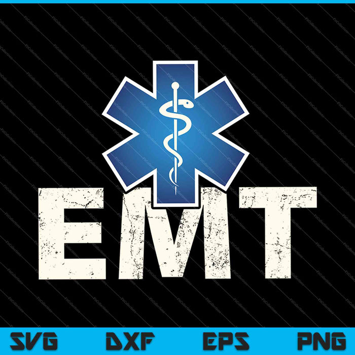 Servicios médicos de emergencia EMT para socorristas SVG PNG cortando archivos imprimibles