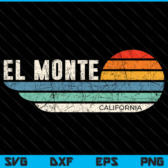 El Monte California SVG PNG Cortar archivos imprimibles