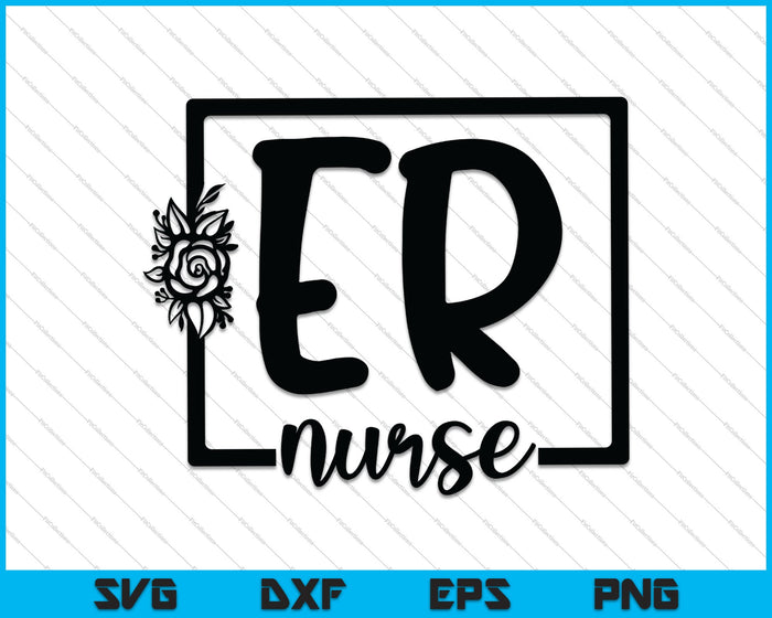 ER Emergency Medical Nurse SVG PNG snijden afdrukbare bestanden