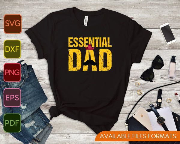 Essentiële papa SVG PNG snijden afdrukbare bestanden - on a t-shirt