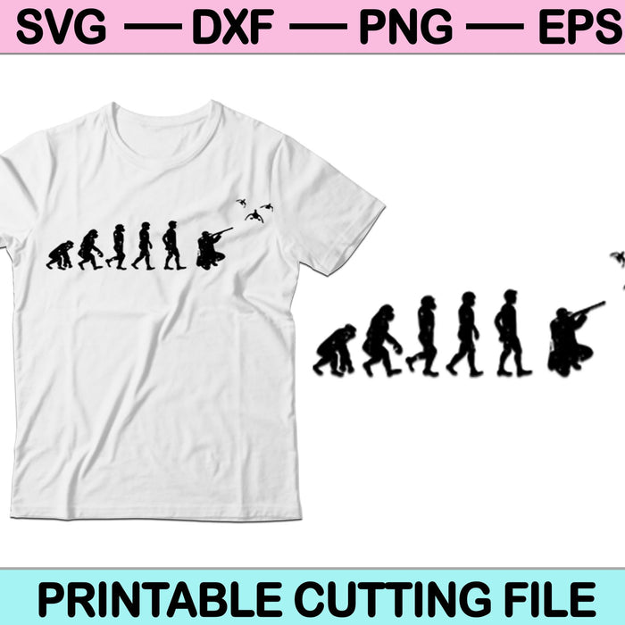 Evolution Duck Hunting SVG PNG Cutting Printable Files