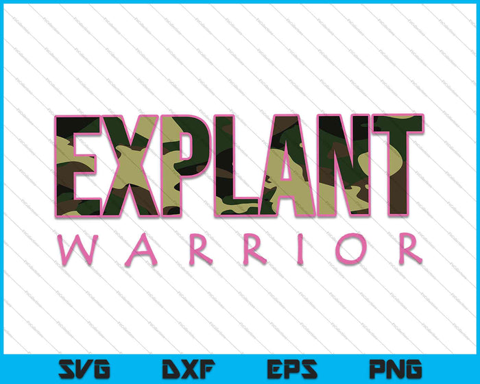 Explant Warrior SVG PNG cortando archivos imprimibles