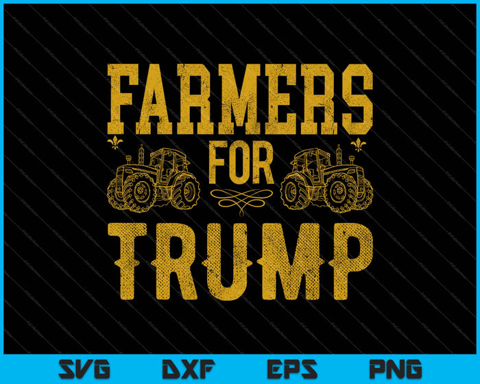 Agricultores para Trump SVG PNG cortando archivos imprimibles