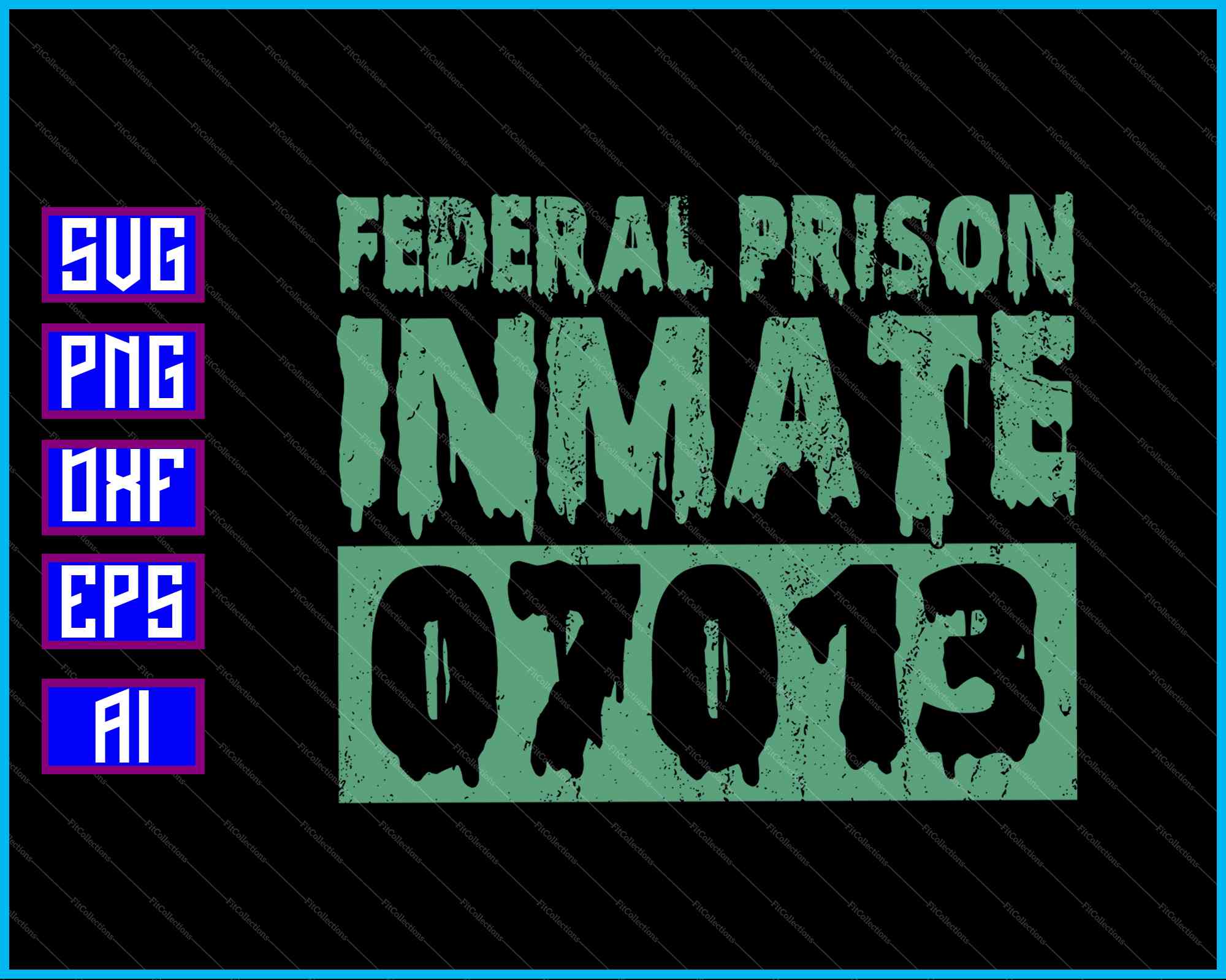 Printable Inmate File Folder Federal Prison Inmate SVG PNG Files – creativeusarts
